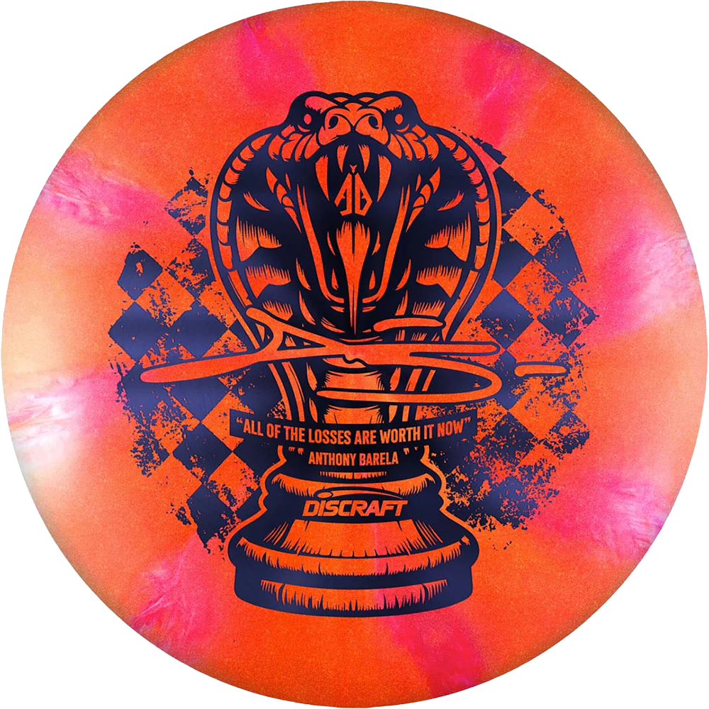 Discraft Titanium Color Shift Zone Putter with Anthony Barela Chess.com Champion - "All Of The Losses Are Worth It Now" Stamp - Speed 4