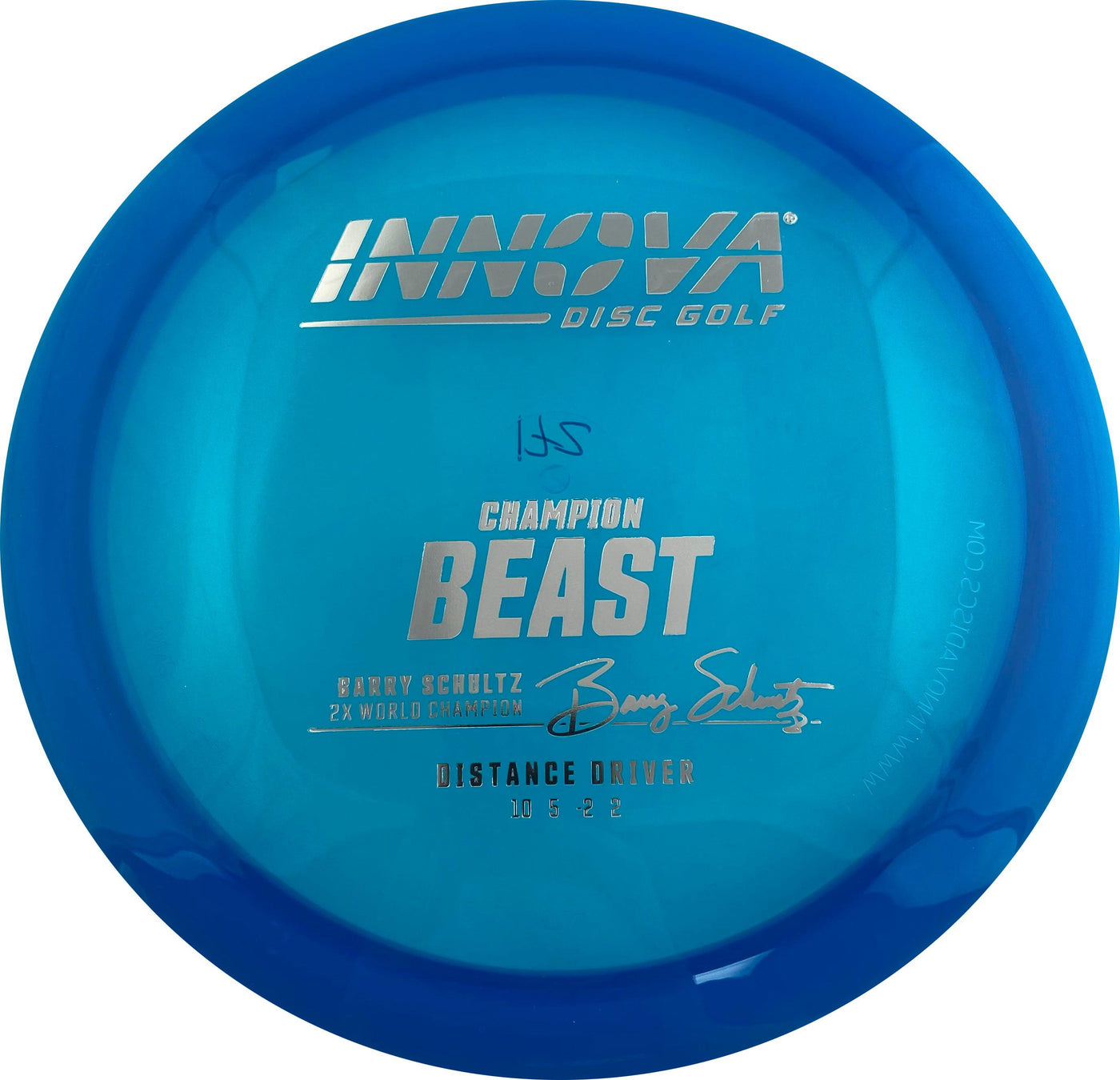 Innova Champion Beast Distance Driver with Burst Logo Barry Schultz 2X World Champion Stamp - Speed 10