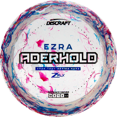 Discraft Jawbreaker Z FLX Nuke Distance Driver with Ezra Aderhold 2024 Tour Series Stamp - Speed 13