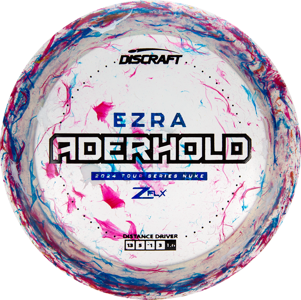 Discraft Jawbreaker Z FLX Nuke Distance Driver with Ezra Aderhold 2024 Tour Series Stamp - Speed 13