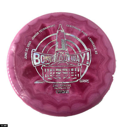 Discraft ESP Swirl Fierce Putter with Bombs Away Junior Tournament 2024 | Lawrence, KS | Presented by DZDiscs, Discraft, and GRIPeq w/ 2023 Discraft Tour Series Bottom Stamp Stamp - Speed 3