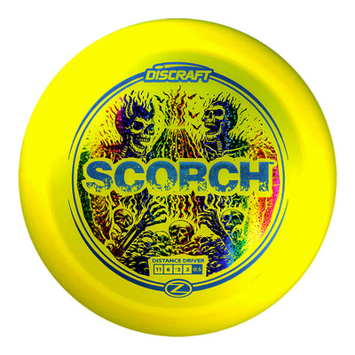 Discraft Elite Z Scorch Distance Driver with Volcanic Skeletons Double Foil Stamp - Speed 11