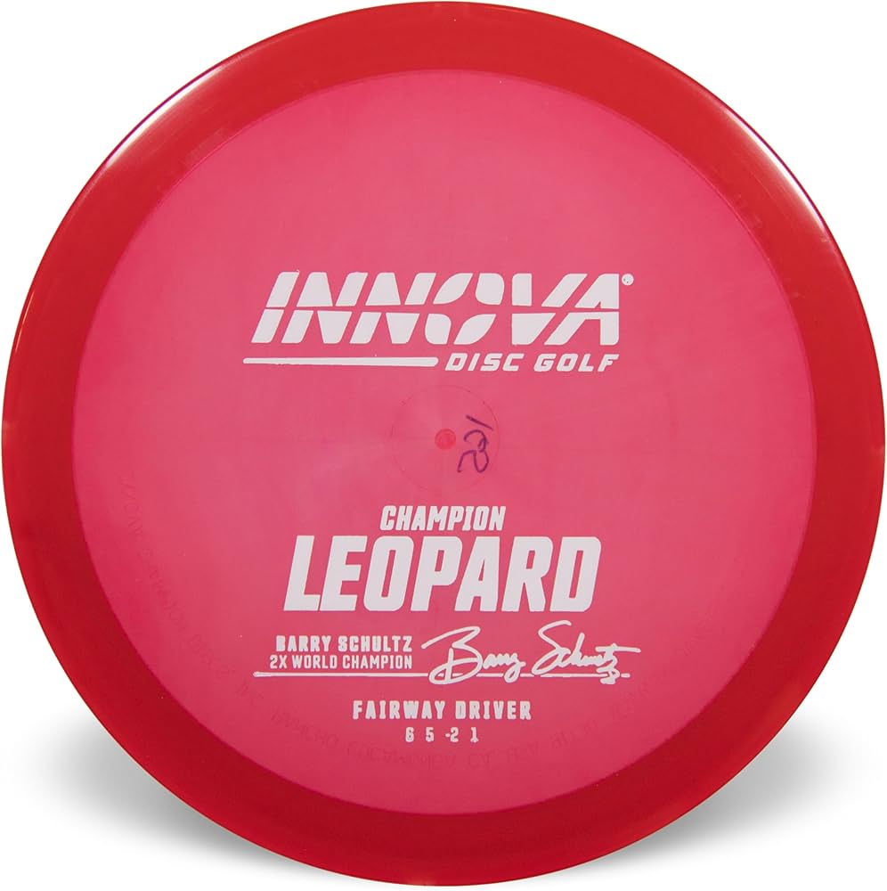 Innova Champion Leopard Fairway Driver with Burst Logo Barry Schultz 2X World Champion Stamp - Speed 6