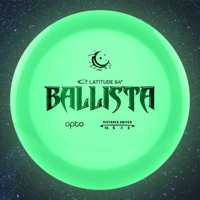 Latitude 64 Opto Moonshine Glow Ballista Distance Driver with Opto Moonshine Glow Logo Stock Stamp - Speed 14