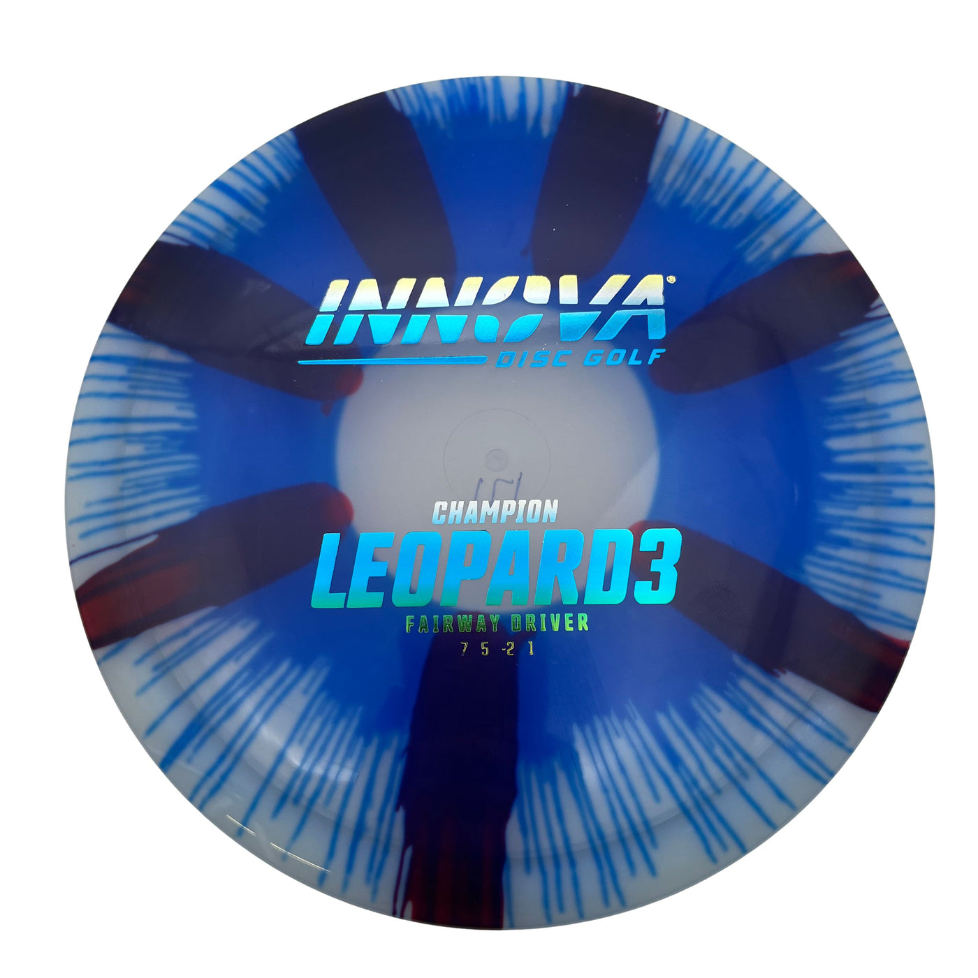 Innova Champion I-Dye Leopard3 Fairway Driver with Burst Logo Stock Stamp - Speed 7