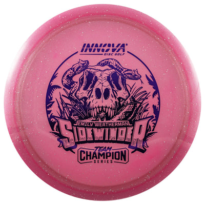 Innova Moondust Champion Sidewinder Distance Driver with Emily Weatherman Team Champion Series 2025 Stamp - Speed 9