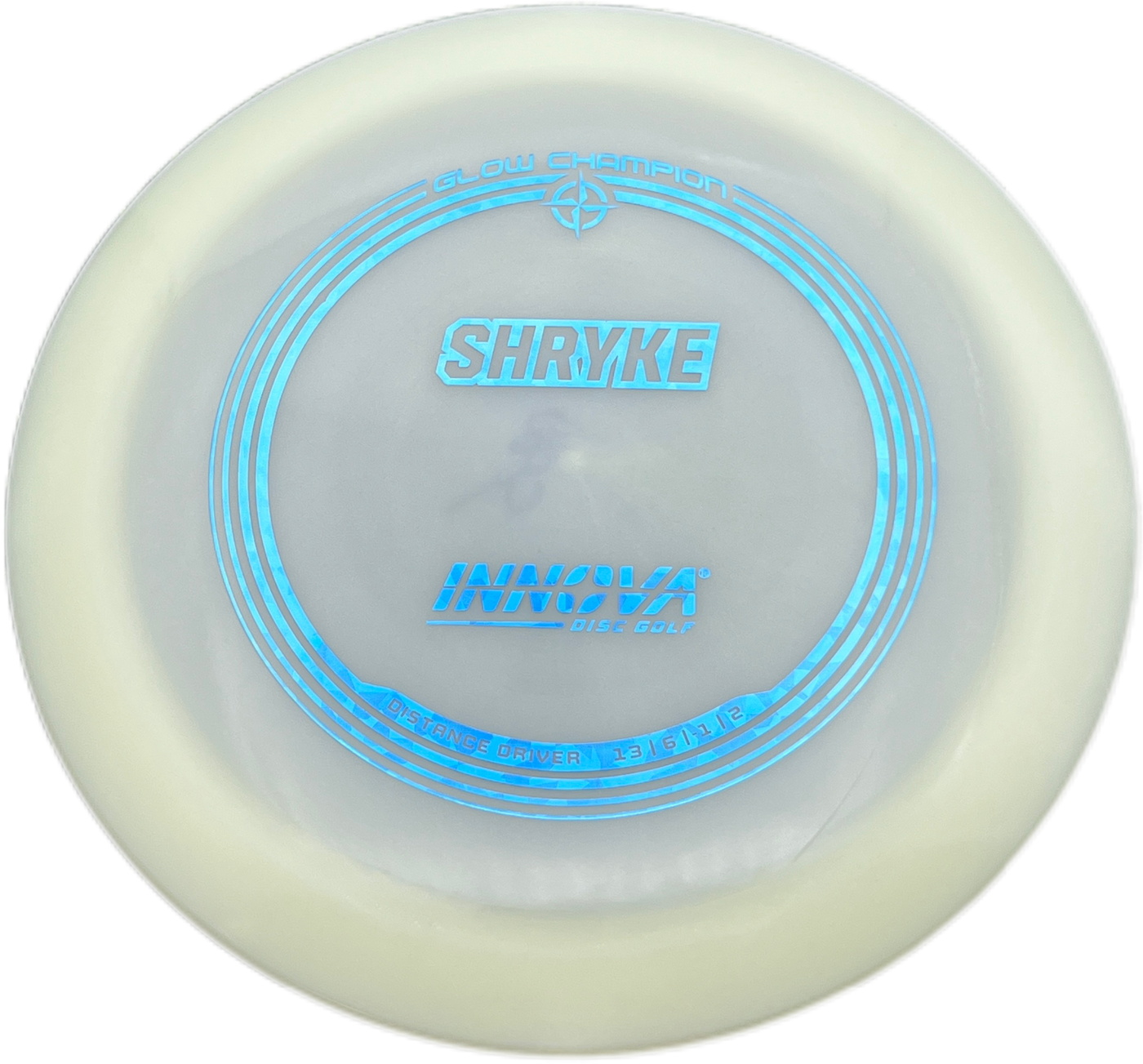 Innova Champion Glow Champion Shryke Distance Driver with Burst Logo Stock Stamp - Speed 13