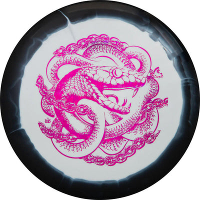 Dynamic Discs Fuzion Orbit Trespass Distance Driver with Tressspasss Snake Stamp - Speed 12
