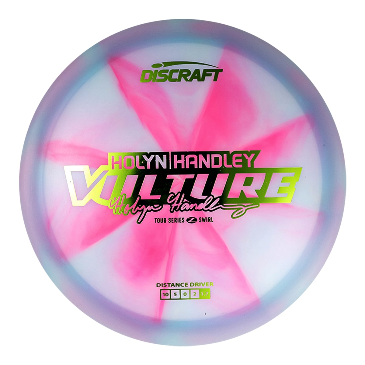 Discraft Elite Z Swirl Vulture Fairway Driver with Holyn Handley 2025 Tour Series Stamp - Speed 10
