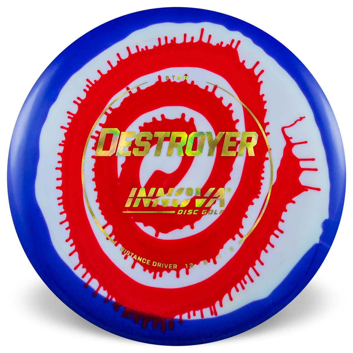 Innova Champion I-Dye Destroyer Distance Driver with Circle Stock Stamp - Speed 12