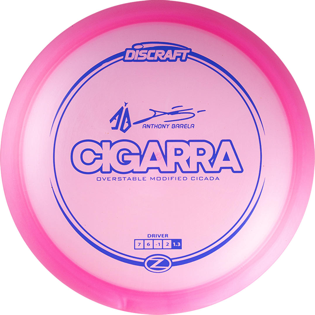Discraft Elite Z Cigarra Fairway Driver with Anthony Barela Signature - AB Stamp - Speed 7