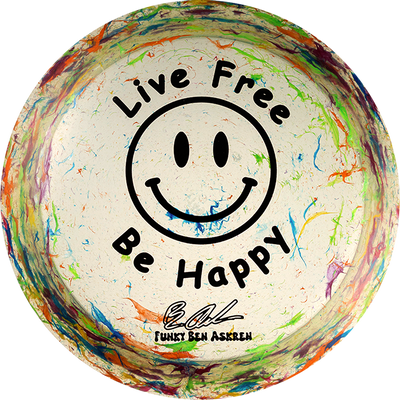 Discraft Elite Z Jawbreaker Thrasher Distance Driver with Live Free - Be Happy - Funky Ben Askren Fundraiser Stamp - Speed 12