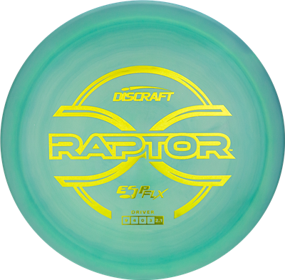 Discraft ESP FLX Raptor Distance Driver with New Stock Font for 2024 Stamp - Speed 9
