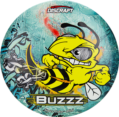 Discraft SuperColor Mini Buzzz Mini Junior Midrange with Chain Stinger Stamp - Speed 5