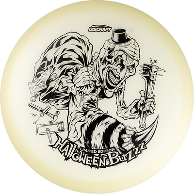 Discraft Mega-Glow Buzzz Midrange with 2025 Halloween Single Foil Art by Brian Allen Stamp - Speed 5