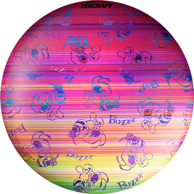 Discraft ESP Full Foil SuperColor Buzzz Midrange with Swarm on Chromatic Lines Stamp - Speed 5