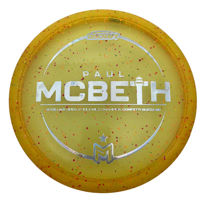 Discraft Elite Z Confetti BuzzzSS Midrange with Paul McBeth 2025 LWS Open At Idlewild Champion - Victory Edition Stamp - Speed 5