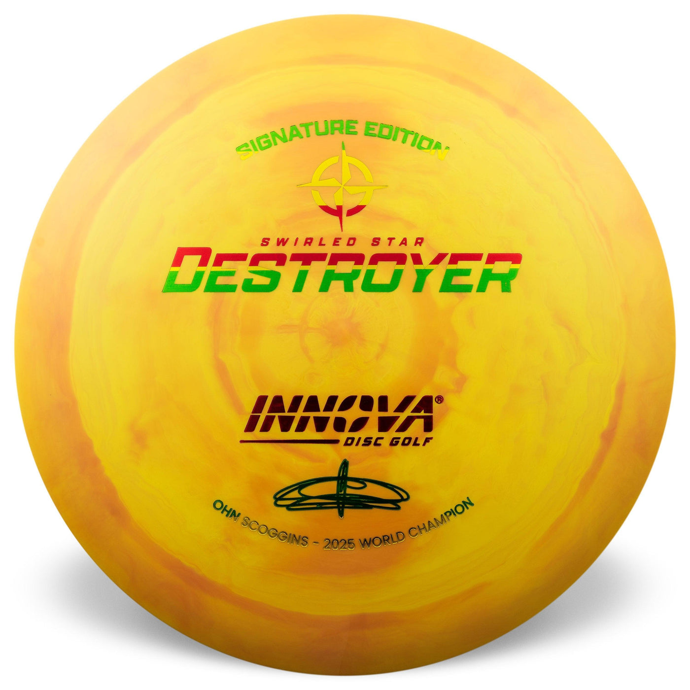 Innova Swirled Star Destroyer Distance Driver with Ohn Scoggins - Signature Edition Stamp - Speed 12