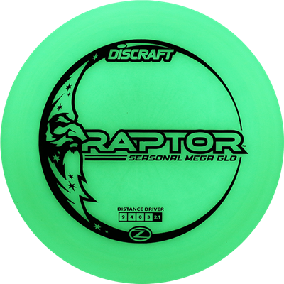 Discraft Mega-Glow Raptor Distance Driver - Speed 9