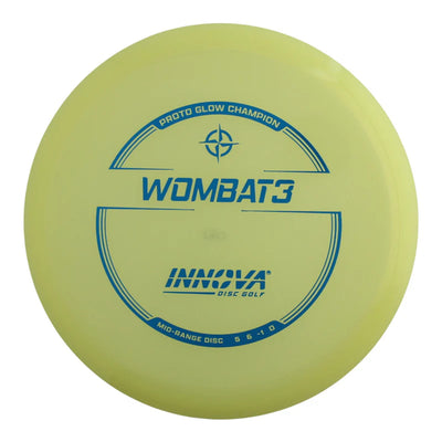 Innova Proto Glow Champion Wombat3 Midrange with Burst Logo Stock Stamp - Speed 5