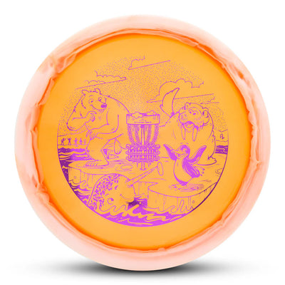 Dynamic Discs Lucid Ice Orbit Escape Fairway Driver with Polar Party Limited Edition Stamp - Speed 9