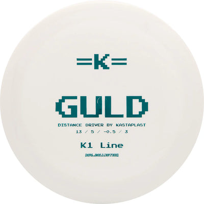 Kastaplast K1 Guld Distance Driver with Retro DGV Disc Golf Valley Collection Stamp - Speed 13