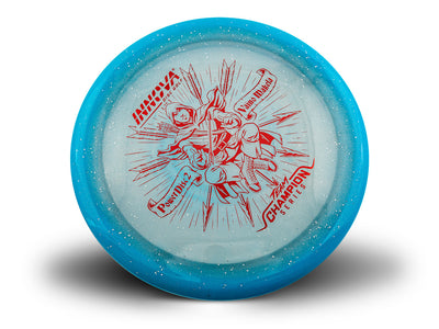 Innova Moondust Halo Champion Power Disc 2 Distance Driver with Vaino Makela Team Champion Tour Series 2026 Stamp - Speed 12