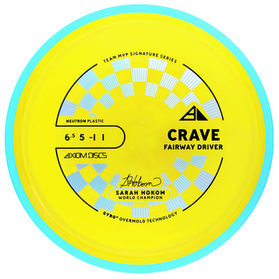 Axiom PLC Neutron Crave Fairway Driver with Sarah Hokom World Champion Signature Series Team MVP Stamp - Speed 6.5