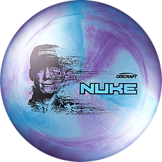 Discraft Special Blend Titanium Metallic Big Z Pearl Nuke Distance Driver with 2026 Ezra Aderhold Tour Series Stamp - Speed 13
