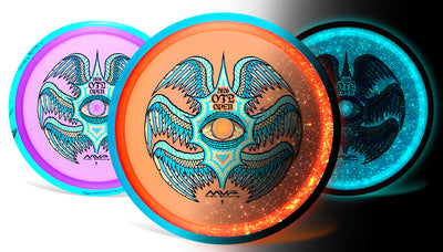 Axiom Soft Particle Proton Glow Rhythm Fairway Driver with 2026 OTB Open Art by Ripper Studios Stamp - Speed 7