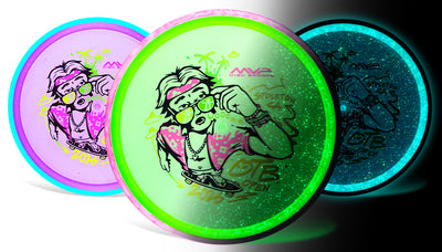 Axiom Soft Particle Proton Glow Hex Midrange with 2026 OTB Open Art by Damian White Stamp - Speed 5