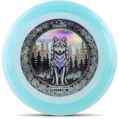 Latitude 64 Royal Clear Grace Distance Driver with 2026 Kristin Latt Team Series Wolf Stamp - Speed 11