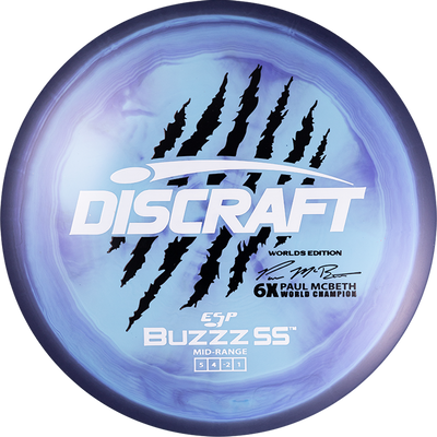 Discraft ESP BuzzzSS Midrange with 2026 Worlds Edition Paul McBeth 6-Claw Stamp - Speed 5