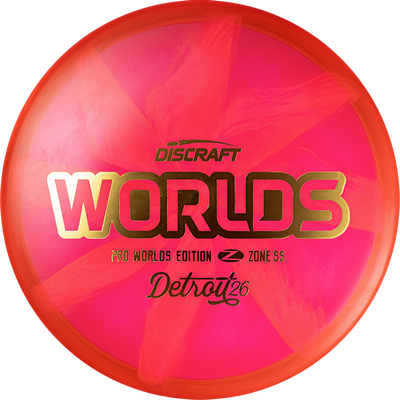 Discraft Elite Z Swirl Zone SS Midrange with 2026 Worlds Detroit Edition Stamp - Speed 4