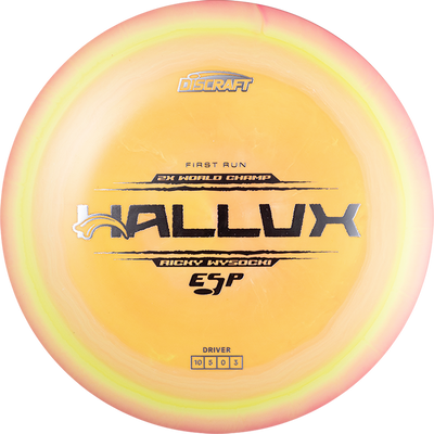 Discraft ESP Hallux Distance Driver with First Run - 2X World Champ - Ricky Wysocki Stamp - Speed 10
