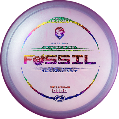 Discraft Elite Z Color Shift Fossil Putter with First Run - 2X World Champ - Ricky Wysocki Stamp - Speed 3