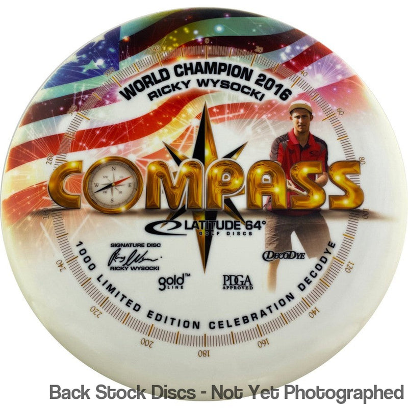 Latitude 64 Deco Dye Gold Line Compass with World Champion 2016 Ricky Wysocki Limited Edition Celebration Stamp