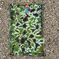 Twisted Amanita Tie-Dye Towel - Camo - Exact Colors and Designs Will Vary - Dyed - Various / 12" x 18" / 100% Ringspun Cotton