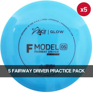 Prodigy Ace Line DuraFlex Color Glow F Model OS 5 Fairway Driver Practice Pack: 175.0g to 175.0g [Disc and Stamp Colors May Vary]