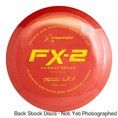 Prodigy 500 FX-2 with 2022 Signature Series Thomas Gilbert - #1 Ranked and Rated Disc Golfer In Canada Stamp