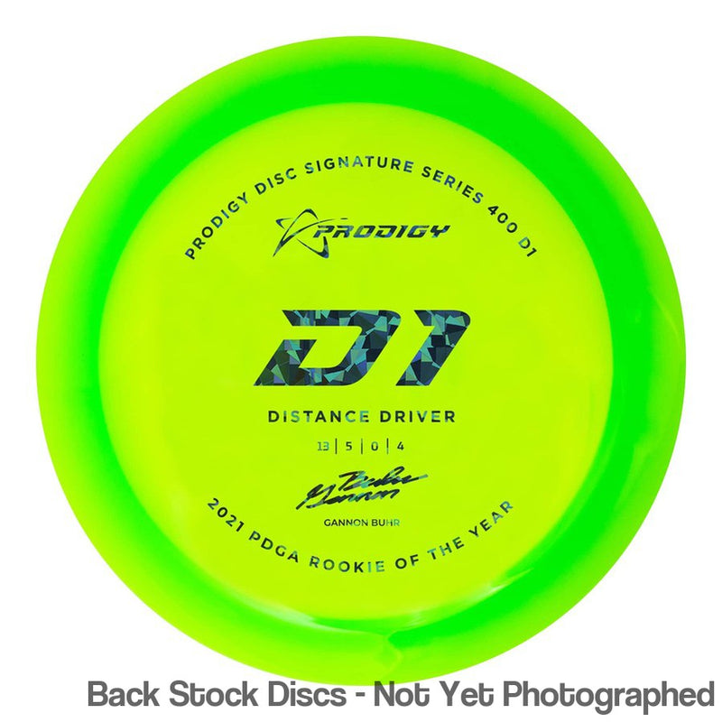 Prodigy 400 D1 with 2022 Signature Series Gannon Buhr - 2021 PDGA Rookie of the Year Stamp
