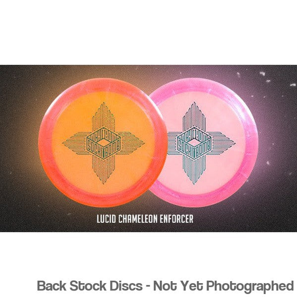 Dynamic Discs Lucid Chameleon Enforcer with Fourpoints Sockibomb - Ricky Wysocki Stamp