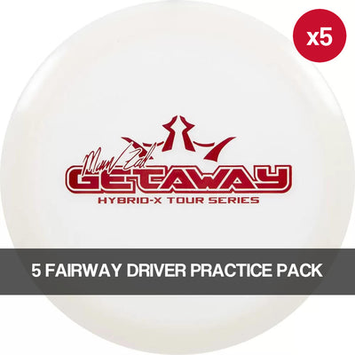 Dynamic Discs Hybrid X Getaway 5 Fairway Driver Practice Pack - 173.0g to 175.0g