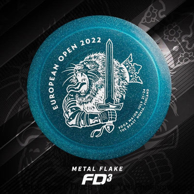 Discmania C-Line Metal Flake FD3 with European Open 2022 - The Beast - Nokia, Finland Stamp