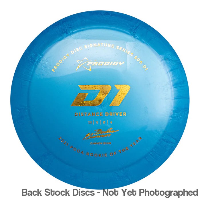 Prodigy 500 D1 with 2022 Signature Series Gannon Buhr - 2021 PDGA Rookie of the Year Stamp