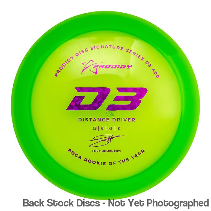 Prodigy 400 D3 with 2022 Signature Series Luke Humphries - PDGA Rookie of the Year Stamp