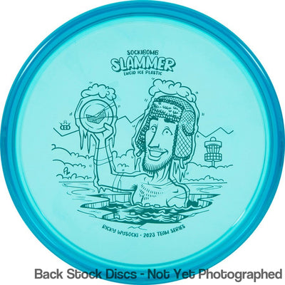 Dynamic Discs Lucid Ice SockiBomb Slammer with Ricky Wysocki Ice Bath 2023 Team Series Stamp
