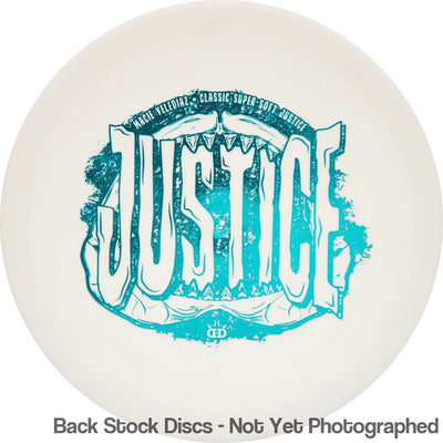 Dynamic Discs Classic Super Soft Justice with Macie Velediaz Shark Jaw Team Series 2023 Stamp