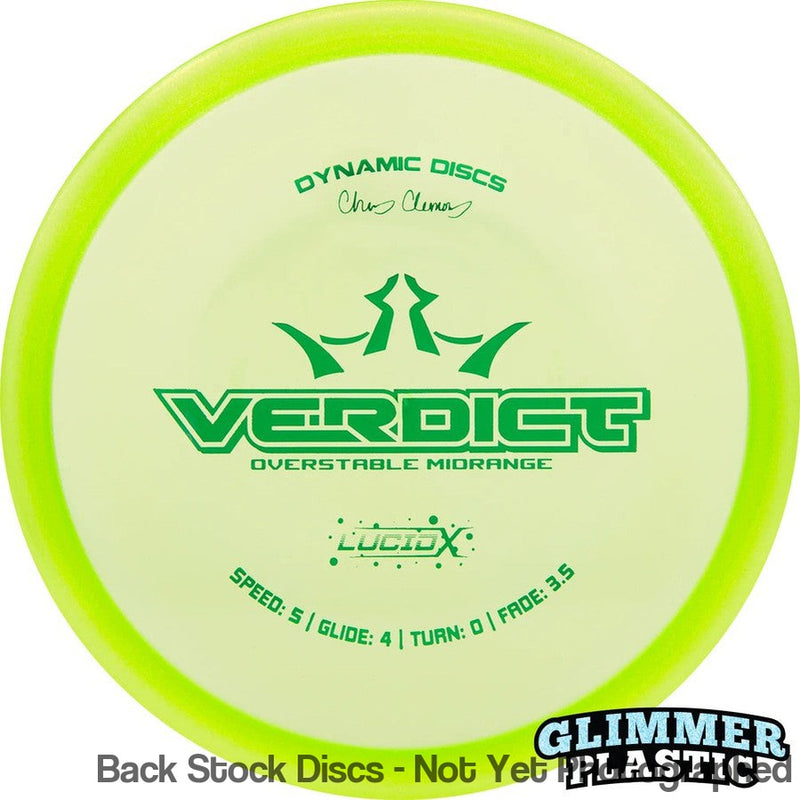 Dynamic Discs Lucid-X Glimmer Verdict with Chris Clemons Signature Team Series 2023 Stamp