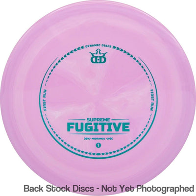Dynamic Discs Supreme Fugitive with First Run Stamp